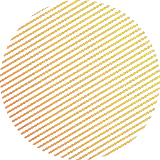 Hachures jaunes dans un cercle